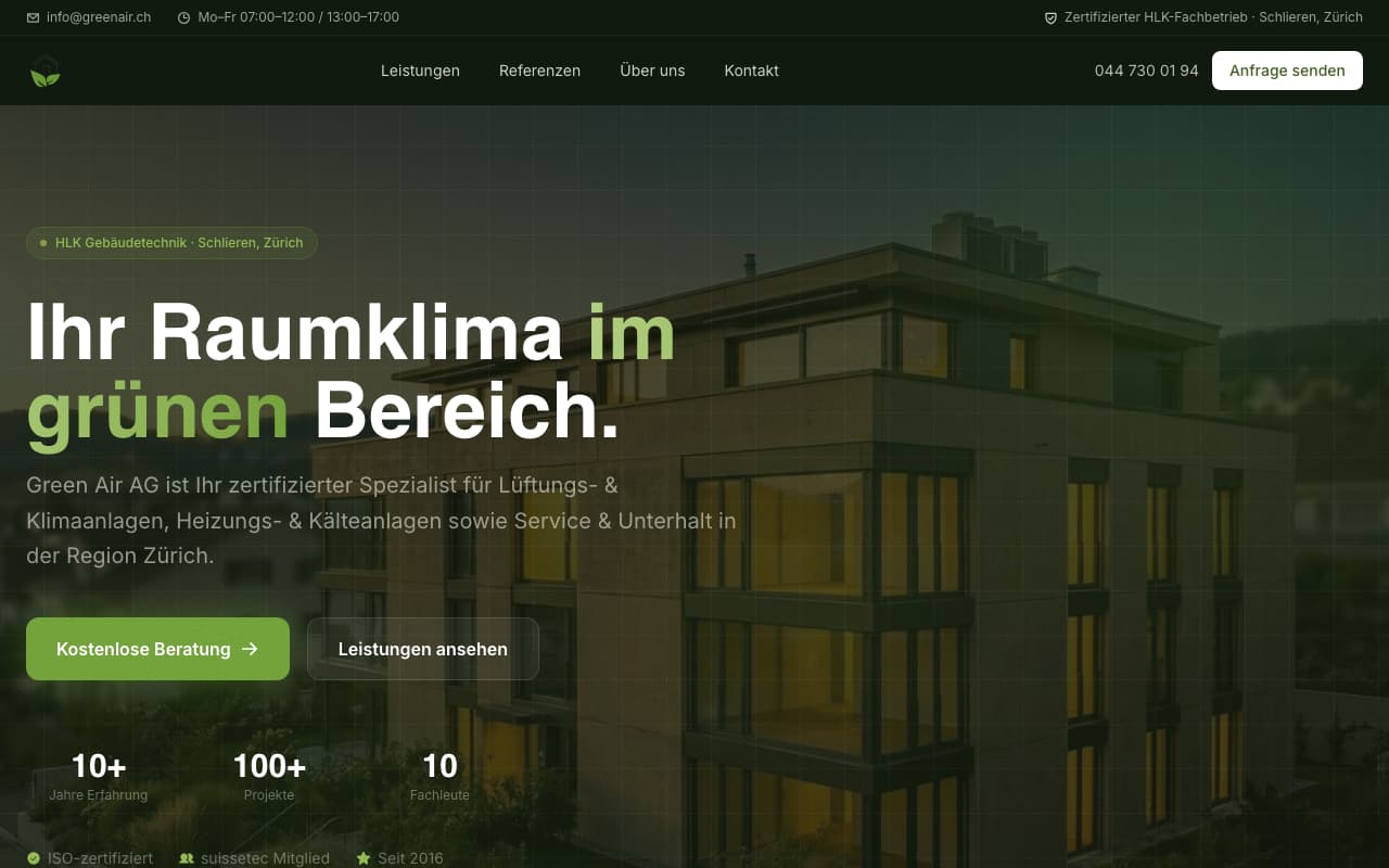 GreenAir — Gebäudetechnik