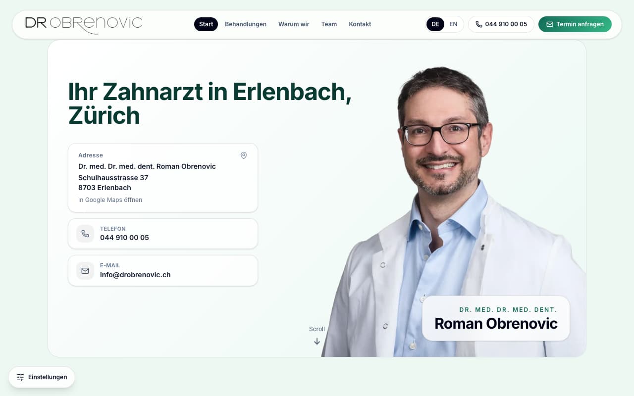 Zahnarztpraxis Dr. Obrenovic